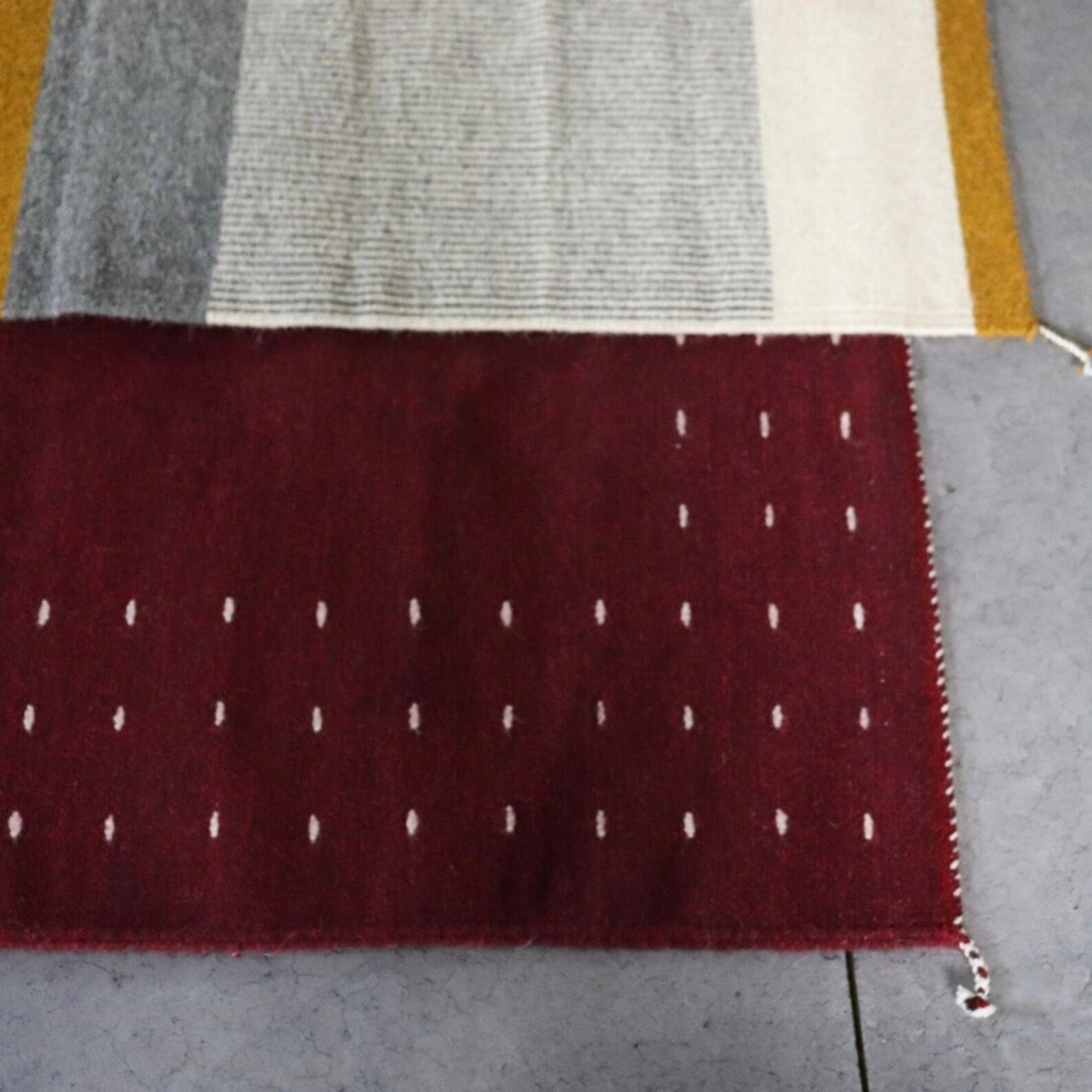 Washable Zapotec Wool Rug | Cardinal Red - Etsy