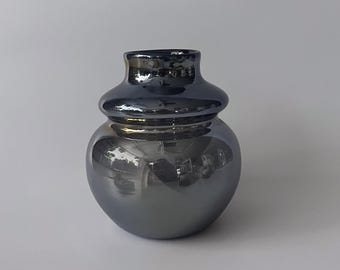 Metallic Wave Vase | Handblown Glass
