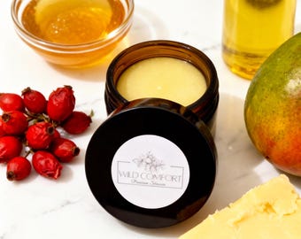 Herbal Salve with Manuka Honey | Botanical Skin Balm | Multipurpose Moisturizing Salve | Dry Skin Balm | Handmade Natural Skincare