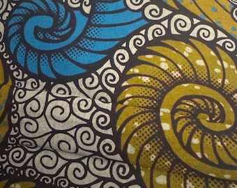 African Fabric 6 Yards | Ankara Wax Print Fabric by the Yard | Sewing & Creative Use