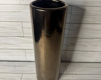 Royal Haeger Bronze Drip Glaze Vase Vintage MCM Ceramic Art Pottery
