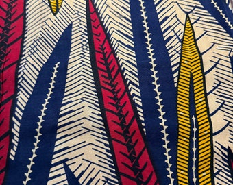 African Fabric 6 Yards | Ankara Wax Print Fabric by the Yard | Sewing & Creative Use