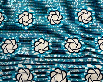 African Fabric 6 Yards | Ankara Wax Print Fabric by the Yard | Sewing & Creative Use
