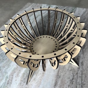 SVG Wooden Bowl lightburn ready 5mm