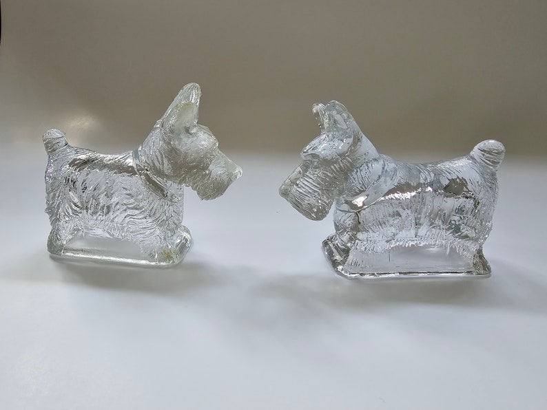Vintage Jeannette Clear Glass Scotty Dog Candy Containers Set of 2 - Etsy