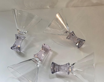 Vintage Martini Glasses Set of 4 Rare