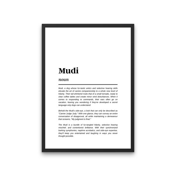 Mudi Etsy