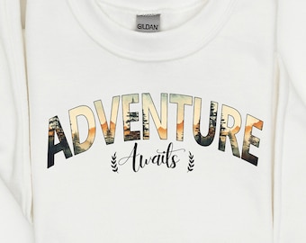 Vintage Adventure Nature PNG, Retro Senderismo Camiseta png, Camping Png, Sudadera al aire libre png, Sublimación de montañas, Pinos Digital Png