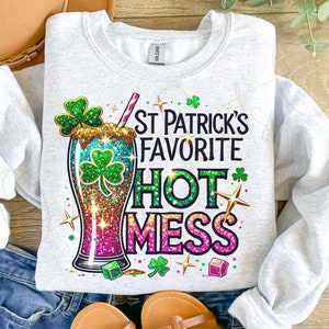 Womens St Patricks Day Shirt Lucky Womens St Patricks Day Holiday T-Shirt Green Lucky Shamrock Clover Tee Irish Green Shirt - Foto 8