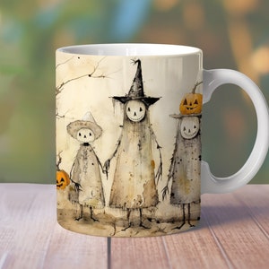 Halloween Witch Mug Wrap, 11oz Halloween Mug Design, 15oz Cute Halloween Mug, Ghost Mug Png, 15oz Mug Sublimation Design, Halloween Mug Png