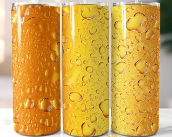 Beer Glass 20oz Skinny Tumbler Wrap, Cold Drink Tumbler, Seamless Drink Tumbler, Alcohol Tumbler PNG,  Instant Digital Download, 300 DPI