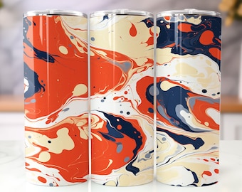 Creamy Red Marble 20oz Tumbler Sublimation Wrap, Marble Flow Straight and Tapered Tumbler, High Resolution PNG,Instant Download, 300 DPI 8