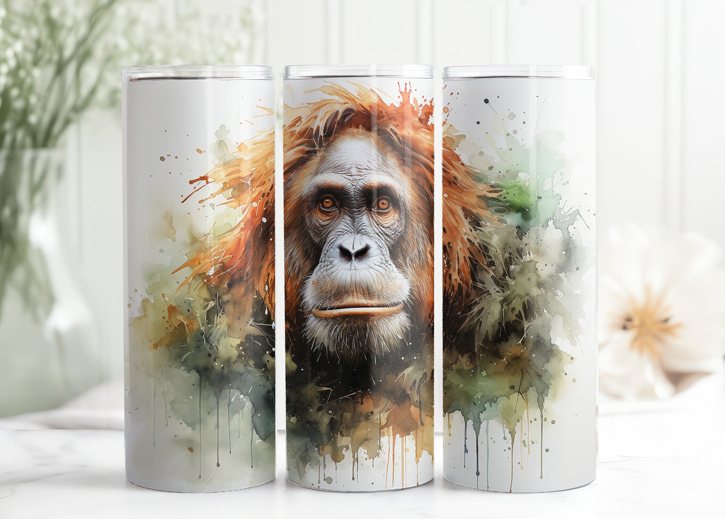 Monkey Tumbler 30 Oz - Etsy Monkey Tumbler 30 Oz - Etsy