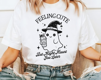 Cute But Haunt You Later Png, Halloween Ghost Png Sublimation Shirt, Ghost T Shirt Png, Boujee Ghost Shirt, Spooky Ghost digital Download
