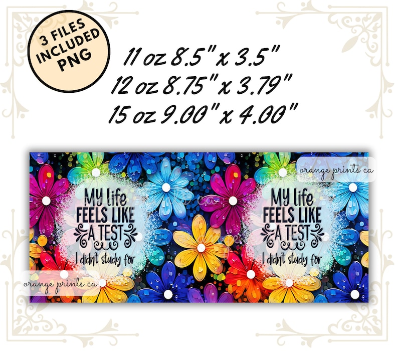 Life Feels Like Test Mug Wrap, 11oz Adult humor Mug Wrap, 15oz Funny Sublimation Mug, Funny Quote Mug Png, Sarcasm Mug Sublimation, Mom Life