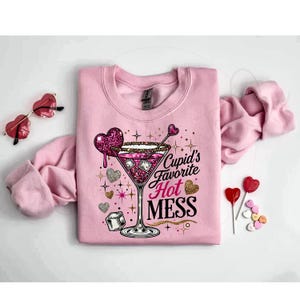 Cupid’s Hot Mess PNG, Glitter Valentine Martini Png, Valentine Drink T Shirt Png, Alcohol Valentine png, Glitter Heart png Digital Download1