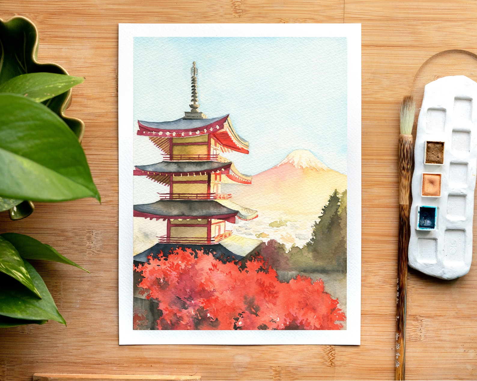 Japan Watercolor Painting Japanese Temple In Kyoto Mount Etsy japan-watercolor-painting-japanese-temple-in-kyoto-mount-etsy