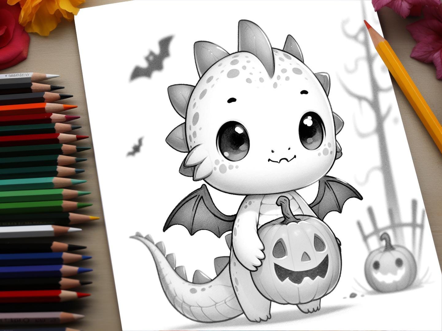 26 Boo Buddies Coloring Page Set | Coloring Book, Adults, Instant ...