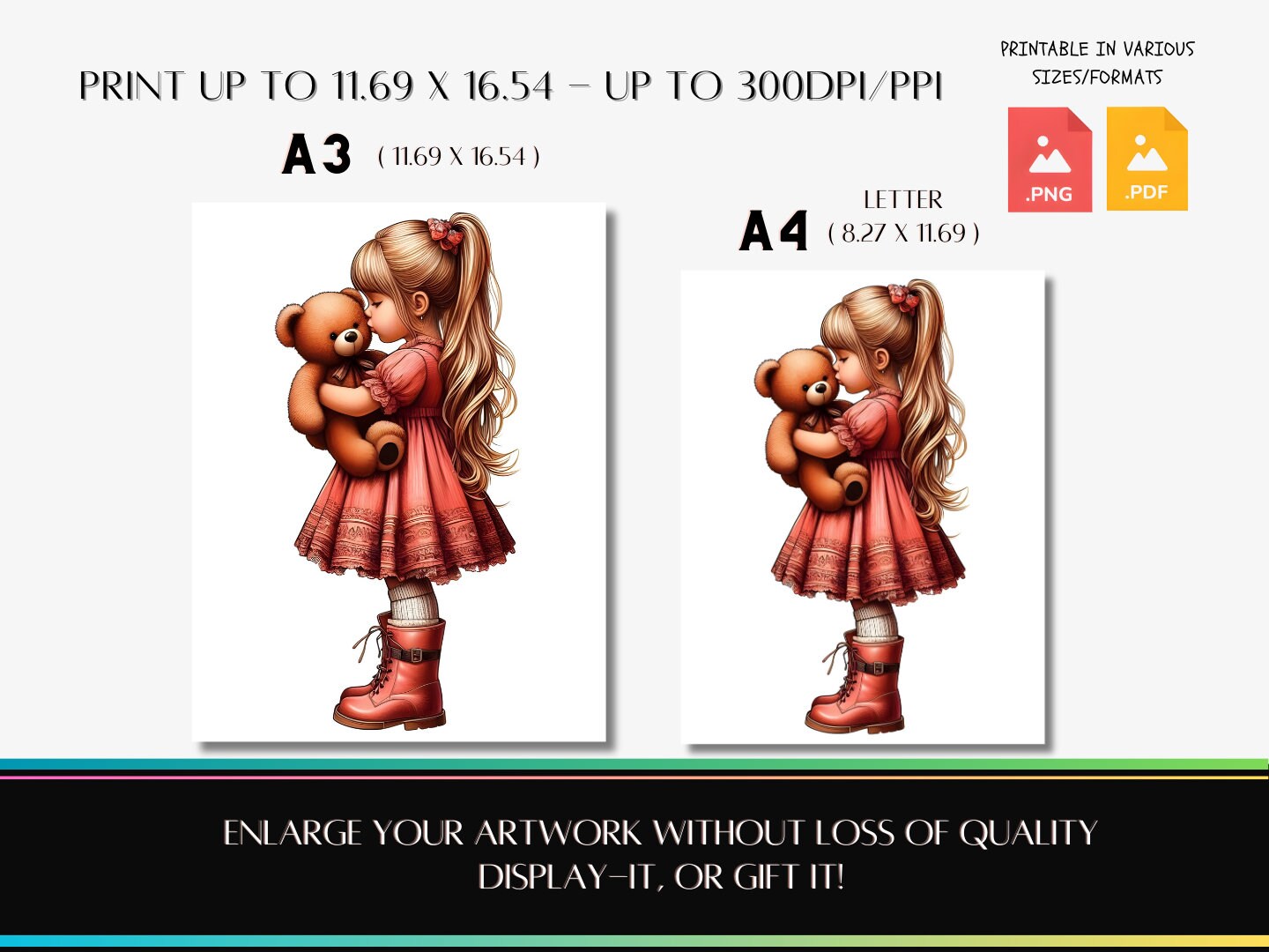 36 Cute Girl Portrait Teddy Bear Adult Coloring Book Printable Adult