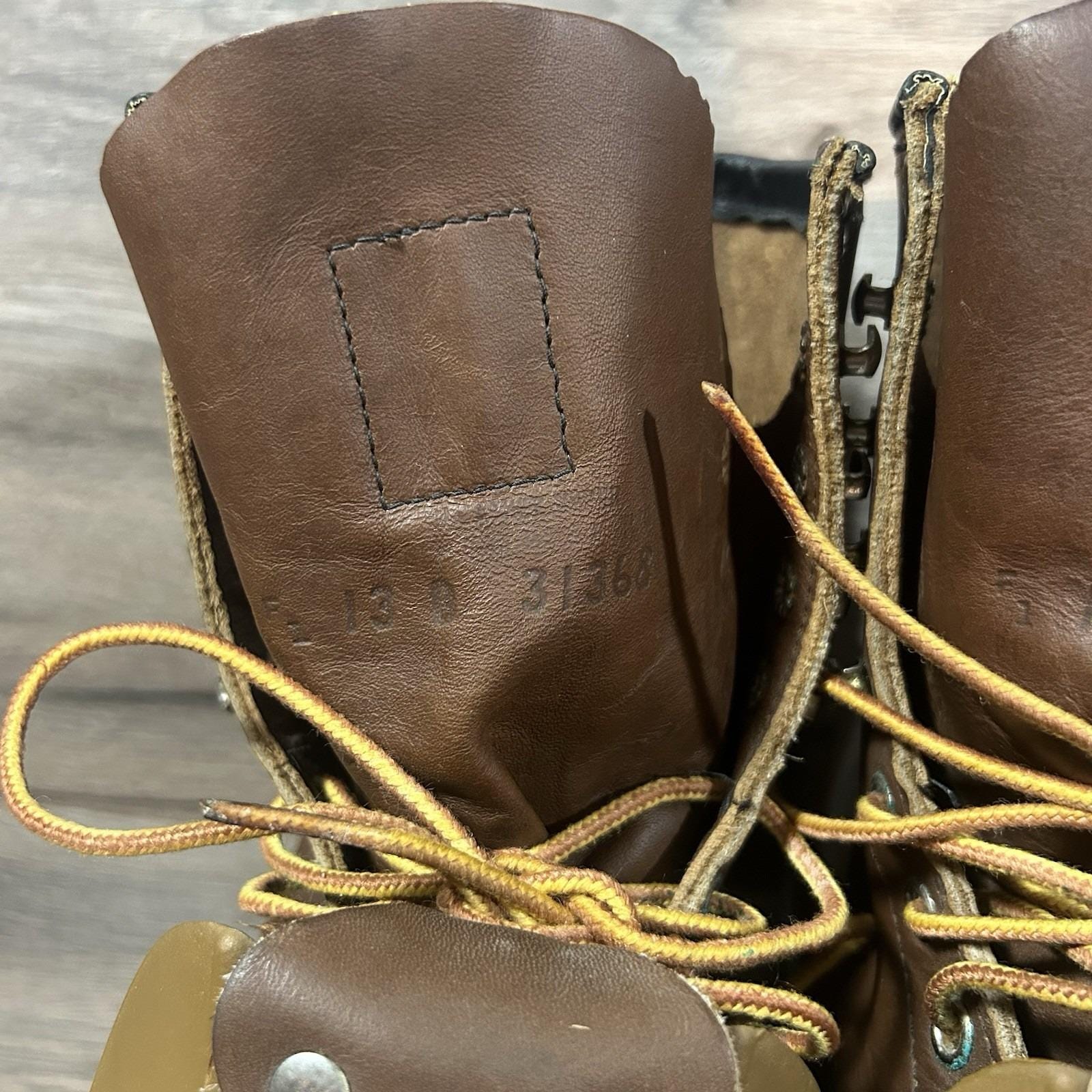 Mens Red‎ Wing ANSI Z41 PT99 MI/75 C/75 EH Brown Leather BOOTS  Size 11 D VG Red Wing Boots Brown Leather ANSI Z41 PT99 MI/75 C/75 EH  main image 4
