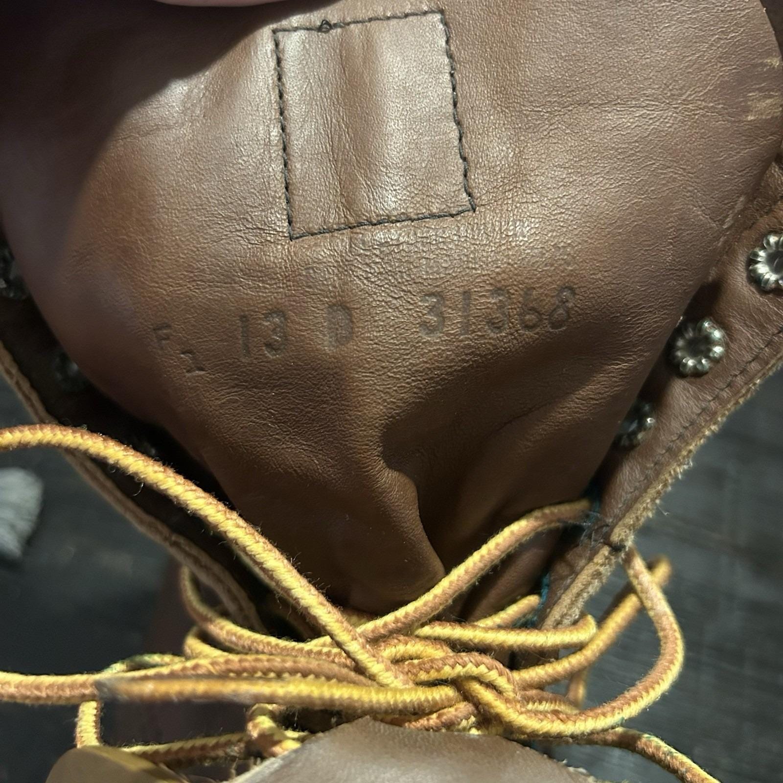 Mens Red‎ Wing ANSI Z41 PT99 MI/75 C/75 EH Brown Leather BOOTS  Size 11 D VG Red Wing Boots Brown Leather ANSI Z41 PT99 MI/75 C/75 EH  main image 2