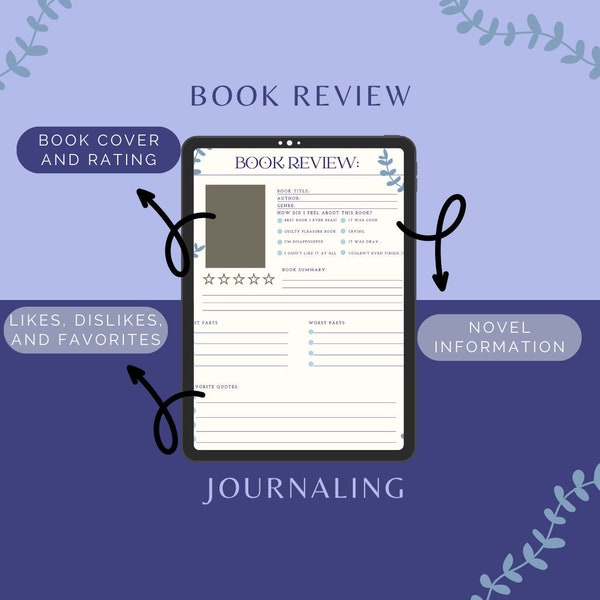 Digital Book Journal Etsy