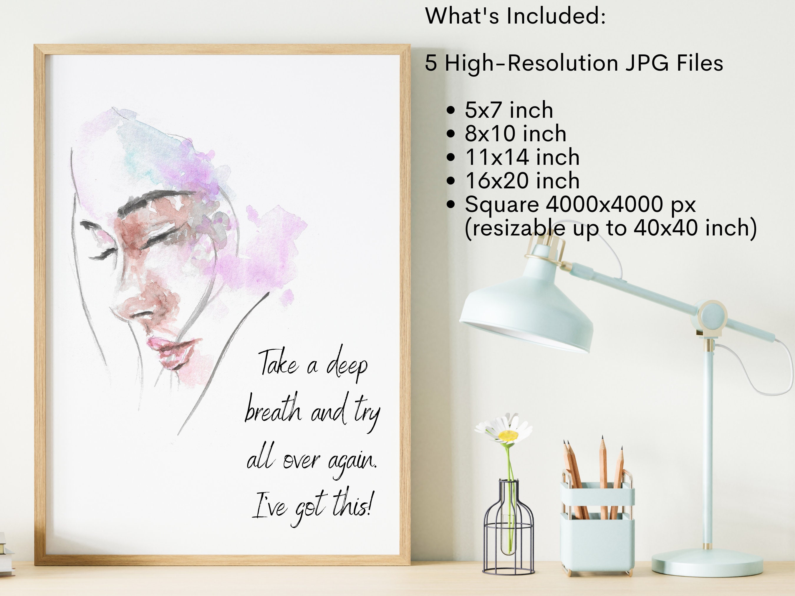 Printable Motivational Wall Art, Printable Motivational Quote, Printable Inspirational Quote ...
