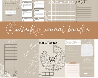 Butterfly Journal Bundle (Instant Download)