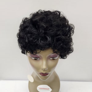 Short Wave Curly Women Hair Wig  Jet Black (H21655)