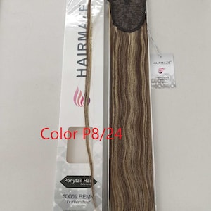 Ponytail hairpiece 100% Remy Human Hair straight