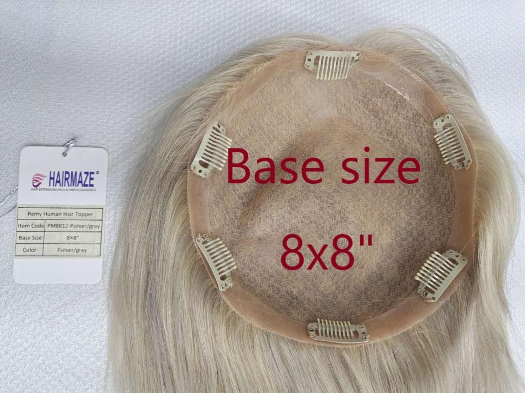 Hair Topper 12“ Base 8x8 display picture 2
