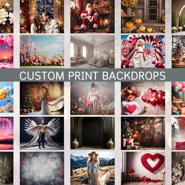 Custom Cloth Backdrop Linen photographers fabric backdrop personalized printed background for photoshoot polyester print cloth backdrop