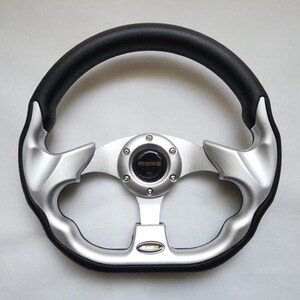 MOMO Eagle Street Sport Steering Wheel 320mm 12.5in Silver