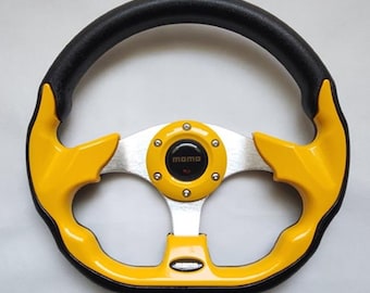 OMP ブラック スエードレザー Dシェイプ ストリートスポーツ