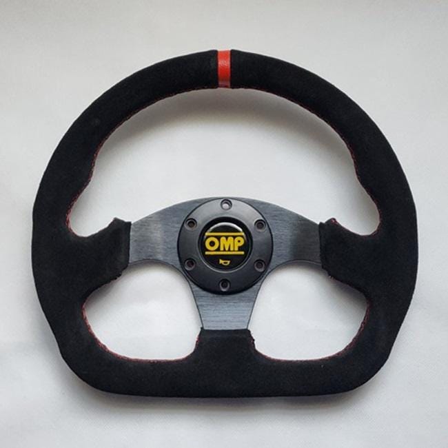 OMP ブラック スエードレザー Dシェイプ ストリートスポーツ OMP ブラック スエードレザー Dシェイプ ストリートスポーツ