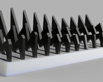 Modern Geometric Pen Holder Printable File