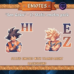 twitch emotes, twitch emote, discord emotes, twitch, discord emote, emotes, Son Goku, custom emotes, cute emotes, stream emotes, funny emote