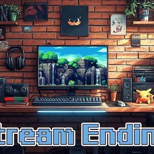 Animated Twitch Stream Screens: Starting Soon, BRB, Ending (MP4)