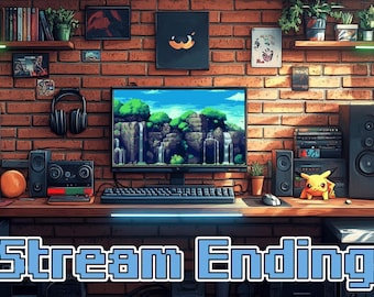 Animated Twitch Stream Screens: Starting Soon, BRB, Ending (MP4)
