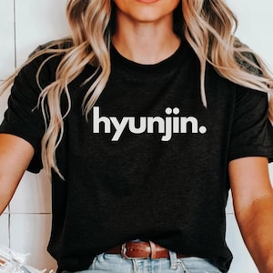 Stray Kids &#39;HYUNJIN&#39; Bias Minimalist T-Shirt, STAY Fandom, SKZ, K-pop, Baby Stay, OT8, Cool Casual Tee, Kpop Fan Merchandise, Birthday Gift
