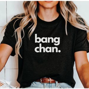 Stray Kids &#39;BANG CHAN&#39; Bias T-Shirt, Stray Kids Stay, K-pop, OT8, Bang Chan Graphic Tee, Perfect for Fans, Birthday Gifts, Concert Outfits