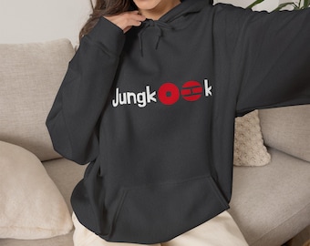 Kpop BTS 'Jungkook' Hooded Sweatshirt | Army Fan Merch | BTS Arirang Comeback | Kpop Plus Size Hoodie