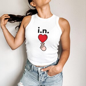Stray Kids I.N. Racer Tank Top, Perfect for Concerts and Festivals, Kpop Fan Merchandise, Jeongin Bias Crop Top, Stray Kids Tshirt