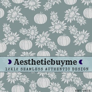 Falling Into Fall pumpkin,seamless File for Fabric Sublimation, Repeat Design, Digital Scrapbook Paper /Surface Pattern