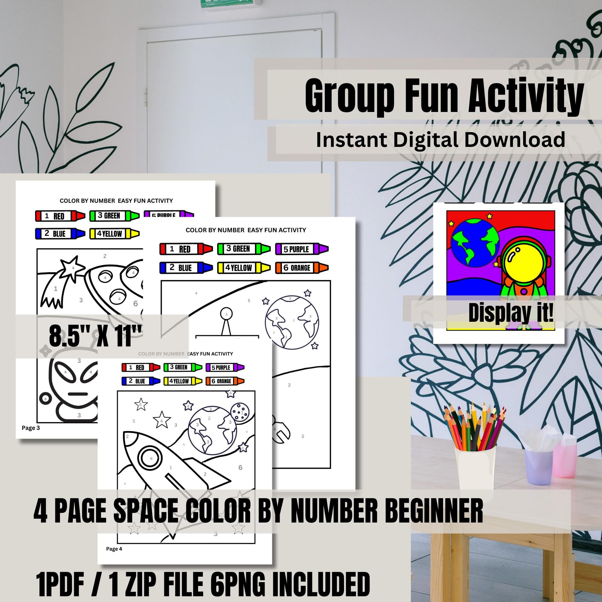 Color by Number Coloring Pages | 4 Easy Beginner Printable Sheets ...