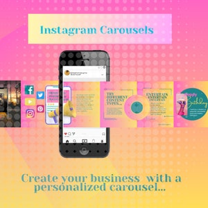 Carousel ads are a kind of advertising format that combines multiple images into a single ad. Carousel ads are most popular on Instagram .