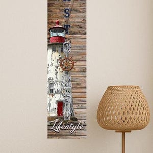EAST COAST VIBES – Cartello verticale nautico (alluminio 4"x18")