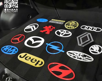Stencil con logo per auto – Decorazione per tappetini per auto