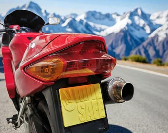 Cache per Targa Immatricolazione Moto/Scooter ''Ride Safe''