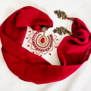 Traditional Turkish Scarf, Scarf, Needle Lace Scarf, Turkish Needlework Scarf, Handmade, Veil Lace, Lace